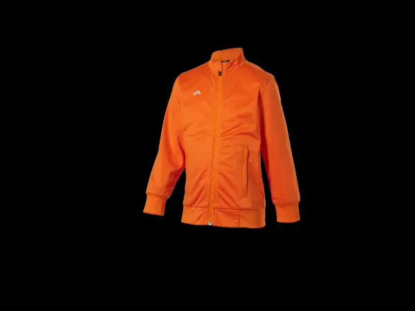 Crivit Detská tréningová futbalová bunda (oranžová, 110/116)
