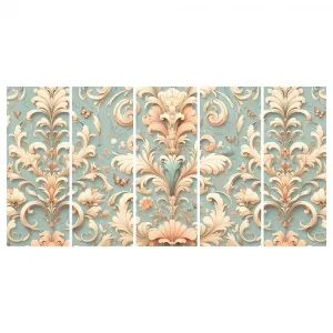 5-dielny obraz vintage ornamenty