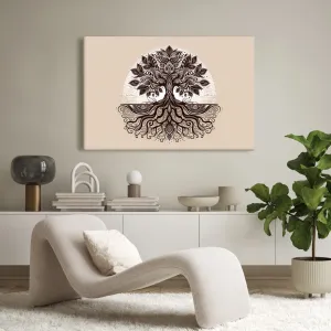 Obraz elegantný strom života s koreňmi