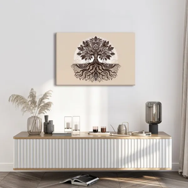 Obraz elegantný strom života s koreňmi