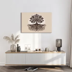 Obraz elegantný strom života s koreňmi