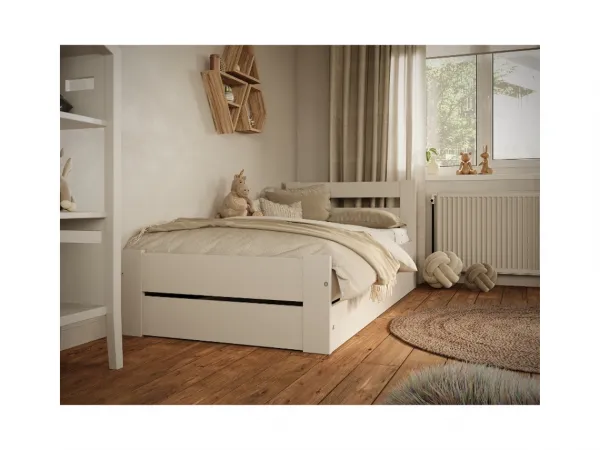 Kocot kids Detská posteľ Emil 160x80 cm s matracom biela
