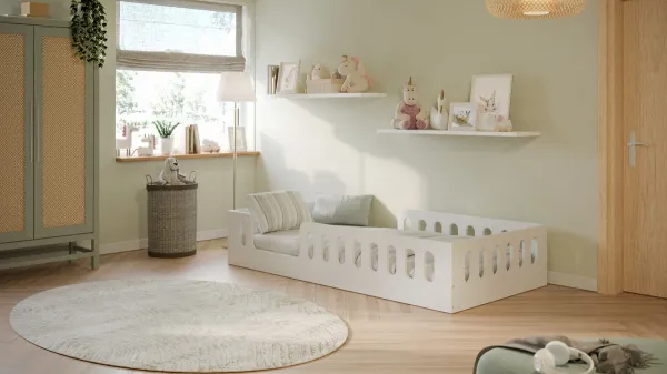 Kocot kids Detská posteľ Timon 160x80 cm s matracom biela