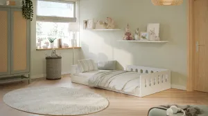 Kocot kids Detská posteľ Timon 180x80 cm s matracom biela
