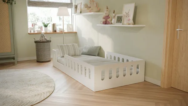 Kocot kids Detská posteľ Timon 180x80 cm s matracom biela