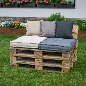 Vankúš na paletové sedenie, hnedosivá Taupe, LEGNO