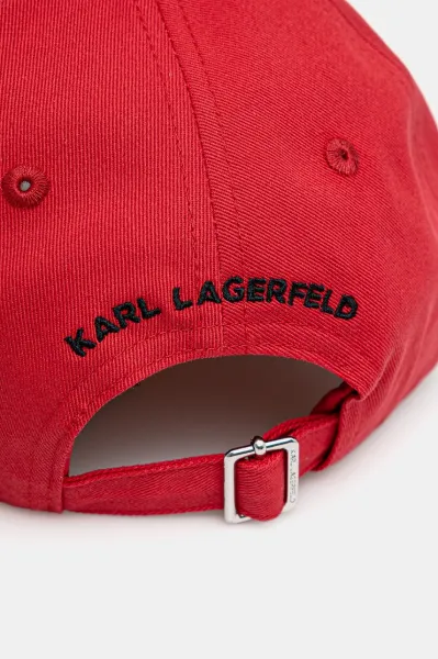Šiltovka Karl Lagerfeld Ikon Cap Scarlet Sage