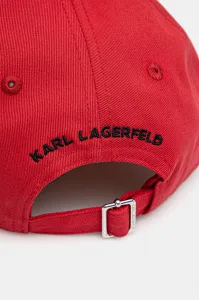 Šiltovka Karl Lagerfeld Ikon Cap Scarlet Sage