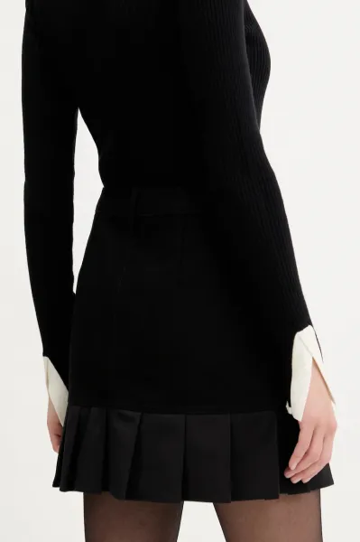 Sukňa Karl Lagerfeld Jeans Klj Pleated Mini Skirt Black