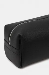 Kožená kozmetická taška Karl Lagerfeld K/MONOGRAM čierna farba, A3M32046