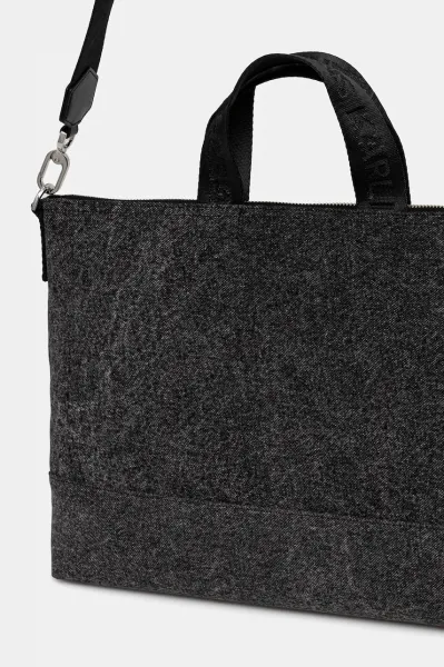Taška Karl Lagerfeld Jeans Klj Washed Utility Messenger Washed Black