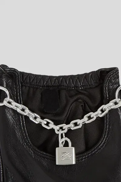 Rukavice Karl Lagerfeld K/Autograph Padlock Fl Glove Black