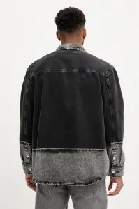 Košeľa Karl Lagerfeld Jeans Klj Ombre Overshirt Washed Black Ombre
