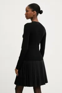 Sveter Karl Lagerfeld Lslv Ribbed Mock Neck Black