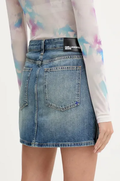 Rifľová sukňa Karl Lagerfeld Jeans