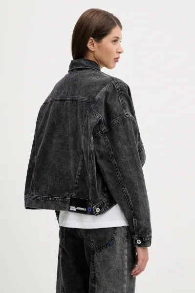 Bunda Karl Lagerfeld Jeans Klj Oversized Jacket Washed Black