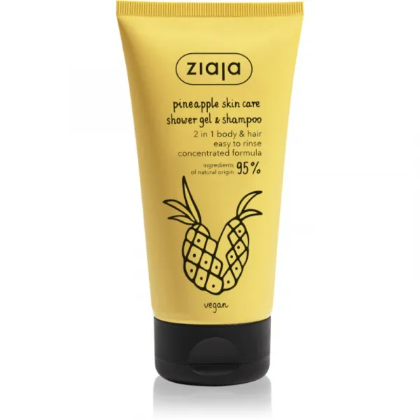 Ziaja Pineapple energizujúci sprchový gél na telo a vlasy 160 ml