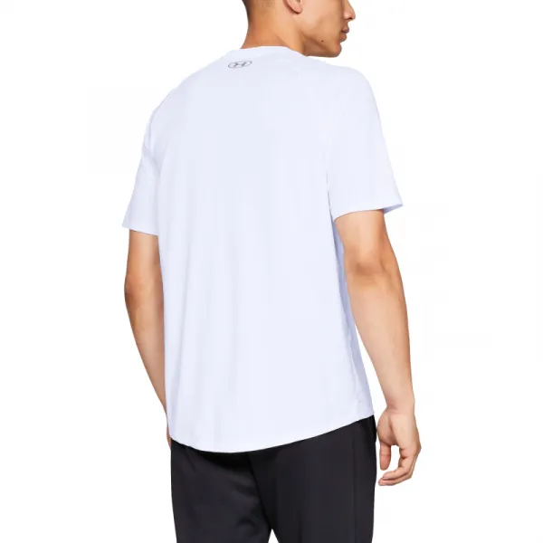 Pánske tréningové tričko s krátkym rukávom UNDER ARMOUR UA Tech 2.0 SS Tee-WHT