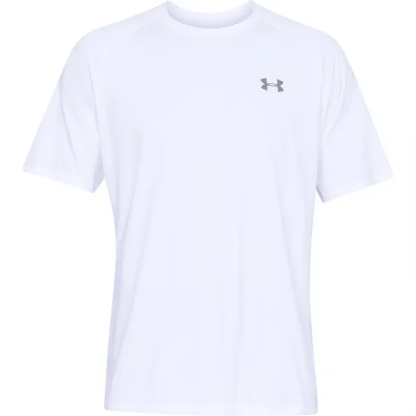 Pánske tréningové tričko s krátkym rukávom UNDER ARMOUR UA Tech 2.0 SS Tee-WHT