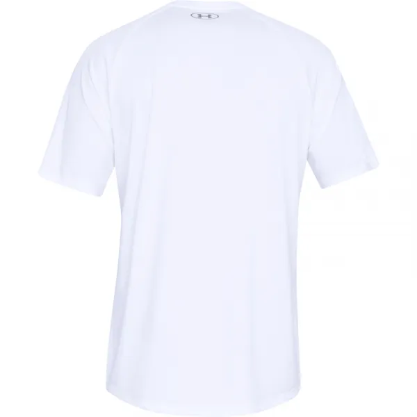 Pánske tréningové tričko s krátkym rukávom UNDER ARMOUR UA Tech 2.0 SS Tee-WHT
