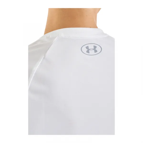 Pánske tréningové tričko s krátkym rukávom UNDER ARMOUR UA Tech 2.0 SS Tee-WHT