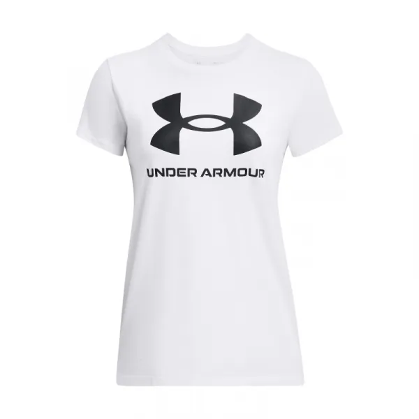 Dámske tričko s krátkym rukávom UNDER ARMOUR UA Rival Logo SS-WHT