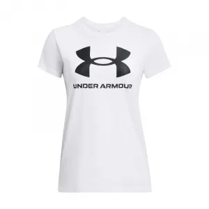 Dámske tričko s krátkym rukávom UNDER ARMOUR UA Rival Logo SS-WHT