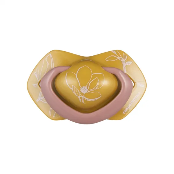CANPOL BABIES Cumlík silikónový symetrický Light touch GOLD 6-18m 2ks ružový