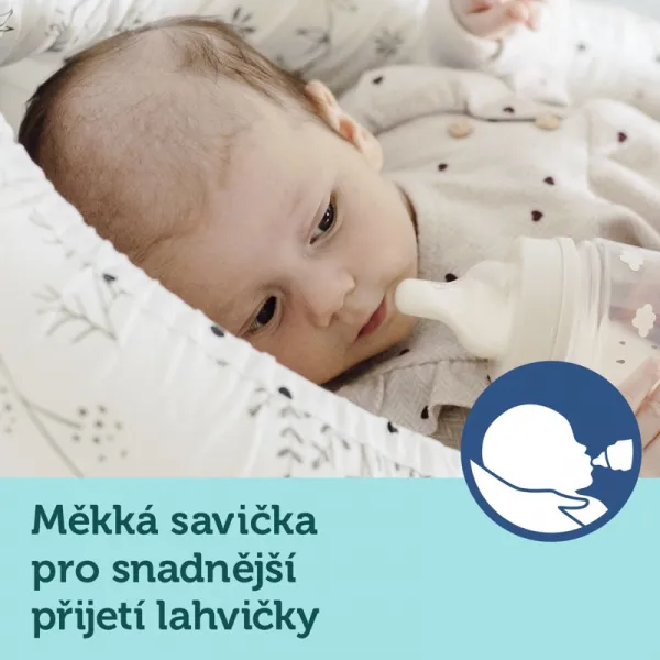CANPOL BABIES Fľaša so širokým hrdlom Bonjour Paris 240 ml modrá