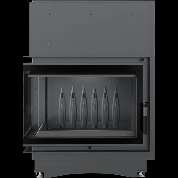 Kratki Zuzia ECO 12 kW BS DECO ľavá - krbová vložka rohová ZUZIA/ECO/L/BS/DECO