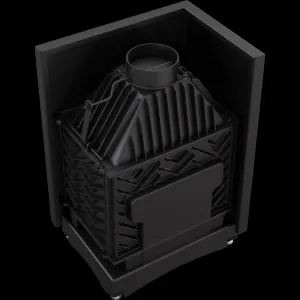 Kratki Zuzia ECO 12 kW BS DECO ľavá - krbová vložka rohová ZUZIA/ECO/L/BS/DECO