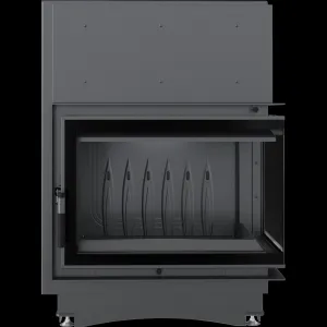 Kratki Zuzia ECO 12 kW BS DECO pravá - krbová vložka rohová ZUZIA/ECO/P/BS/DECO