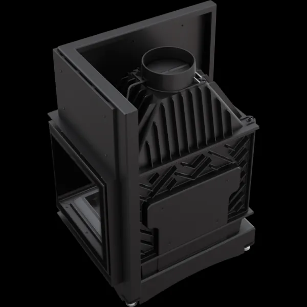 Kratki Zuzia ECO 12 kW BS DECO pravá - krbová vložka rohová ZUZIA/ECO/P/BS/DECO