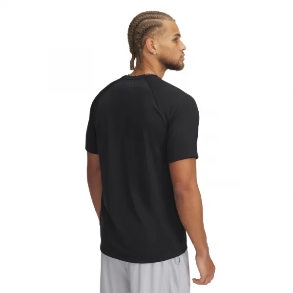 Pánske tréningové tričko s krátkym rukávom UNDER ARMOUR UA M TECH PRINT FILL SS-BLK