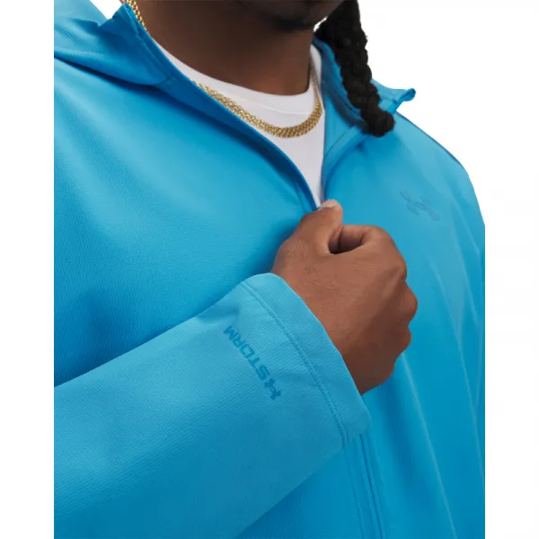 Pánska bežecká bunda UNDER ARMOUR UA Launch Hooded Jacket-BLU