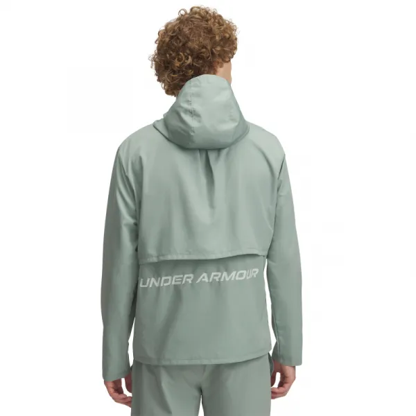 Pánska bežecká bunda UNDER ARMOUR UA Launch Hooded Jacket-GRN