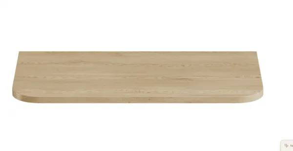 ArtCom Doska pod umývadlo OVALIA | dub cremona Typ: Doska 100 cm / 89-100