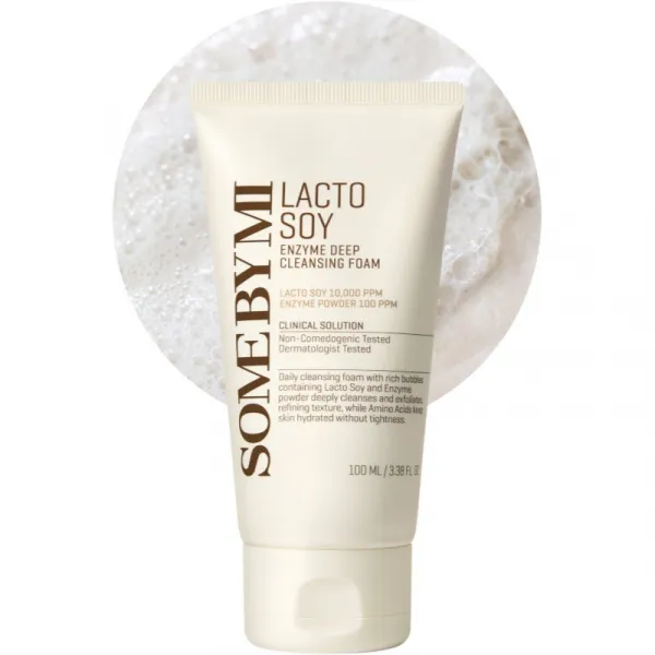 Some By Mi Lacto Soy Enzyme Deep Cleansing Foam hĺbkovo čistiaca pena s upokojujúcim účinkom 100 ml