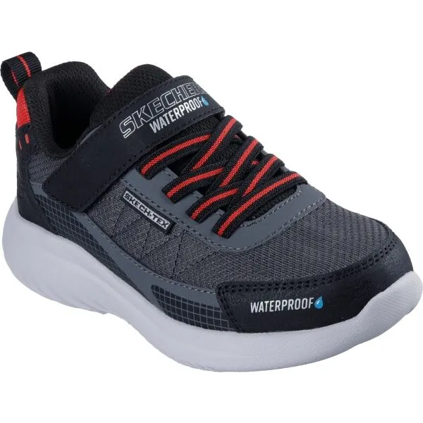 Skechers BOUNDER 2.0 WP Detská vychádzková obuv, sivá, veľkosť