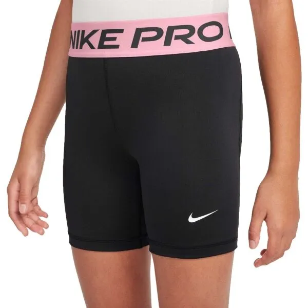Nike PRO Dievčenské krátke nohavice, čierna, veľkosť