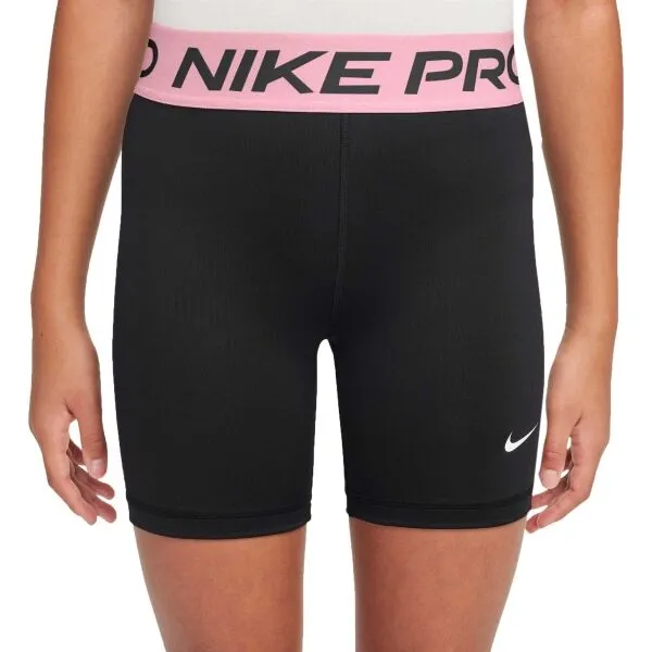 Nike PRO Dievčenské krátke nohavice, čierna, veľkosť