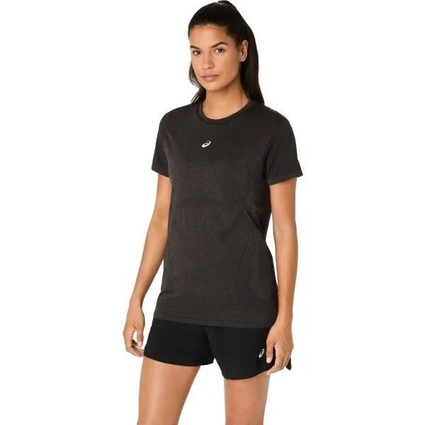 ASICS ROAD SEAMLESS SS TOP Dámske športové tričko, čierna, veľkosť