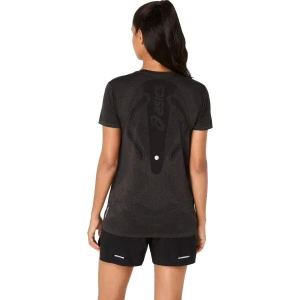 ASICS ROAD SEAMLESS SS TOP Dámske športové tričko, čierna, veľkosť