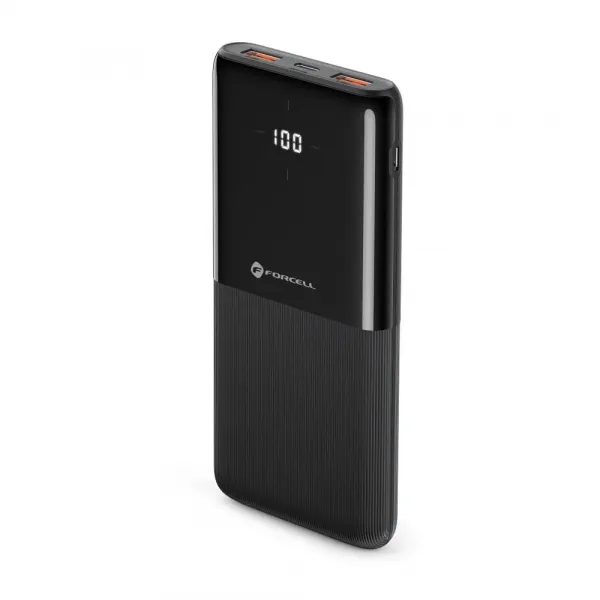 Forcell F-Energy P10k1 Powerbanka PD 20W, QC 10000mAh, čierna