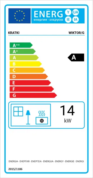 Kratki Wiktor 14 kW - krbová vložka s výsuvnými dvierkami WIKTOR/G