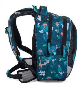 Veľký školský set Bagmaster LUMI 24 E Set L Blue