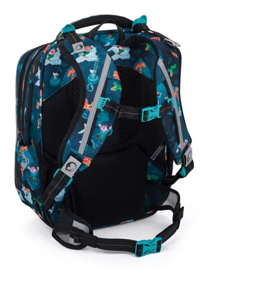 Veľký školský set Bagmaster LUMI 24 E Set L Blue