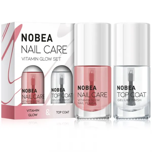 NOBEA Nail Care Vitamin Glow Set sada lakov na nechty Vitamin glow set