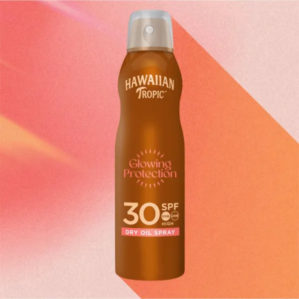 Hawaiian Tropic Glowing Protection Dry Oil Spray suchý olej na opaľovanie v spreji SPF 30 180 ml