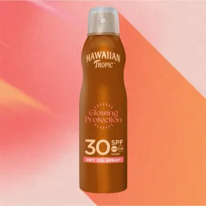 Hawaiian Tropic Glowing Protection Dry Oil Spray suchý olej na opaľovanie v spreji SPF 30 180 ml